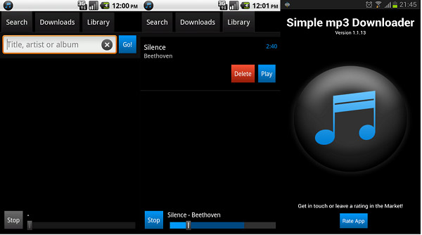 Simple mp3 downloader for android phone download